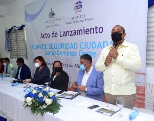 Relanzan Plan de Seguridad Ciudadana en Santo Domingo Oeste