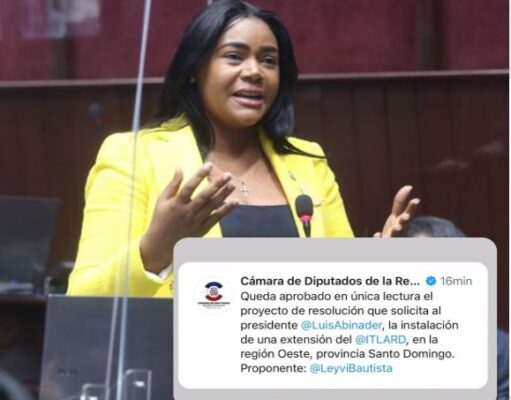 Diputada Leyvi Bautista califica como un triunfo para la juventud la aprobación de proyecto que busca instalación de extensión del ITLA en SDO